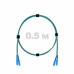 Патч-корд оптический SC/UPC-SC/UPC MM (OM3) 3mm duplex LSZH, 0.5 м