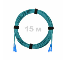 Патч-корд оптический SC/UPC-SC/UPC MM (OM3) 3mm duplex LSZH, 15 м