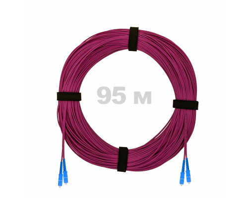 Патч-корд оптический SC/UPC-SC/UPC MM (OM4) 3mm duplex LSZH, 95 м