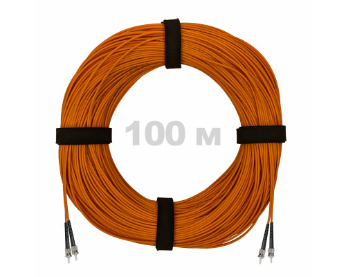 Патч-корд оптический ST/PC-ST/PC MM (OM2) 3mm duplex LSZH, 100 м