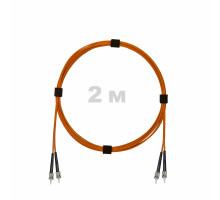 Патч-корд оптический ST/PC-ST/PC MM (OM2) 3mm duplex LSZH, 2 м