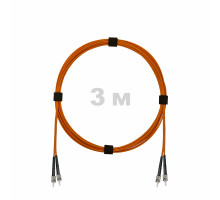 Патч-корд оптический ST/PC-ST/PC MM (OM2) 3mm duplex LSZH, 3 м