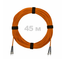 Патч-корд оптический ST/PC-ST/PC MM (OM2) 3mm duplex LSZH, 45 м