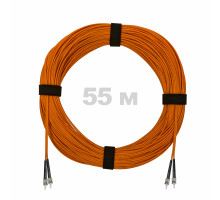 Патч-корд оптический ST/PC-ST/PC MM (OM2) 3mm duplex LSZH, 55 м