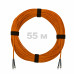 Патч-корд оптический ST/PC-ST/PC MM (OM2) 3mm duplex LSZH, 55 м