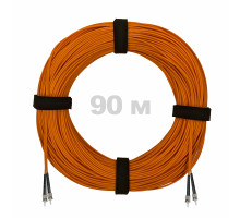 Патч-корд оптический ST/PC-ST/PC MM (OM2) 3mm duplex LSZH, 90 м