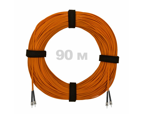 Патч-корд оптический ST/PC-ST/PC MM (OM2) 3mm duplex LSZH, 90 м