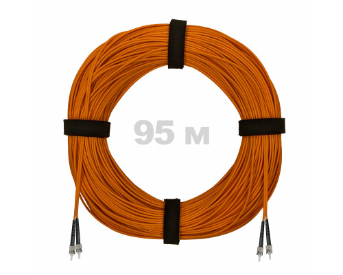 Патч-корд оптический ST/PC-ST/PC MM (OM2) 3mm duplex LSZH, 95 м