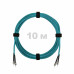 Патч-корд оптический ST/PC-ST/PC MM (OM3) 3mm duplex LSZH, 10 м