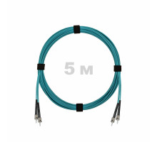 Патч-корд оптический ST/PC-ST/PC MM (OM3) 3mm duplex LSZH, 5 м