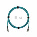 Патч-корд оптический ST/PC-ST/PC MM (OM3) 3mm duplex LSZH, 5 м
