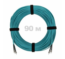 Патч-корд оптический ST/PC-ST/PC MM (OM3) 3mm duplex LSZH, 90 м