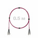 Патч-корд оптический ST/PC-ST/PC MM (OM4) 3mm duplex LSZH, 0.5 м