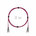Патч-корд оптический ST/PC-ST/PC MM (OM4) 3mm duplex LSZH, 2 м