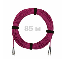 Патч-корд оптический ST/PC-ST/PC MM (OM4) 3mm duplex LSZH, 85 м