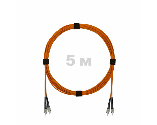 Патч-корд оптический FC/UPC-FC/UPC MM (OM2) 2mm duplex LSZH, 5 м