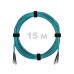 Патч-корд оптический FC/UPC-FC/UPC MM (OM3) 2mm duplex LSZH, 15 м