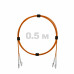 Патч-корд оптический LC/UPC-LC/UPC MM (OM2) 2mm duplex LSZH, 0.5 м