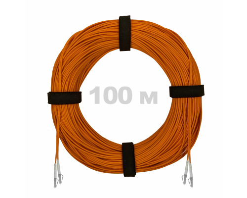 Патч-корд оптический LC/UPC-LC/UPC MM (OM2) 2mm duplex LSZH, 100 м