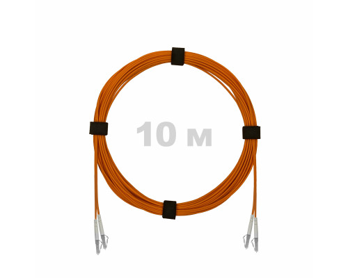 Патч-корд оптический LC/UPC-LC/UPC MM (OM2) 2mm duplex LSZH, 10 м