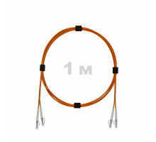 Патч-корд оптический LC/UPC-LC/UPC MM (OM2) 2mm duplex LSZH, 1 м