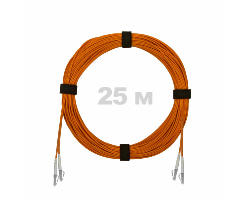 Патч-корд оптический LC/UPC-LC/UPC MM (OM2) 2mm duplex LSZH, 25 м
