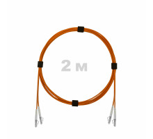 Патч-корд оптический LC/UPC-LC/UPC MM (OM2) 2mm duplex LSZH, 2 м
