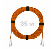 Патч-корд оптический LC/UPC-LC/UPC MM (OM2) 2mm duplex LSZH, 35 м