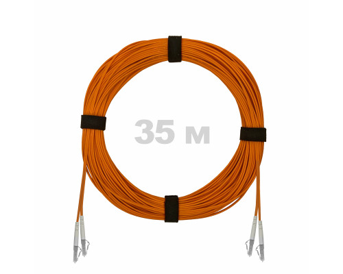 Патч-корд оптический LC/UPC-LC/UPC MM (OM2) 2mm duplex LSZH, 35 м
