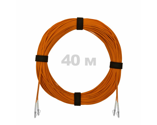 Патч-корд оптический LC/UPC-LC/UPC MM (OM2) 2mm duplex LSZH, 40 м