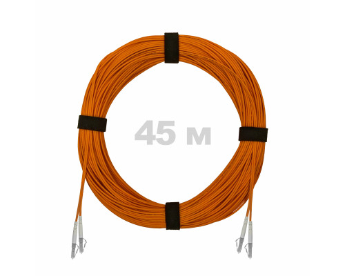 Патч-корд оптический LC/UPC-LC/UPC MM (OM2) 2mm duplex LSZH, 45 м