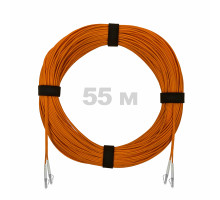 Патч-корд оптический LC/UPC-LC/UPC MM (OM2) 2mm duplex LSZH, 55 м