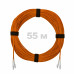 Патч-корд оптический LC/UPC-LC/UPC MM (OM2) 2mm duplex LSZH, 55 м