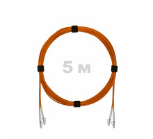 Патч-корд оптический LC/UPC-LC/UPC MM (OM2) 2mm duplex LSZH, 5 м