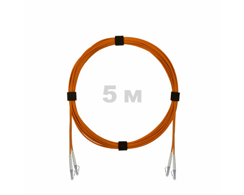 Патч-корд оптический LC/UPC-LC/UPC MM (OM2) 2mm duplex LSZH, 5 м