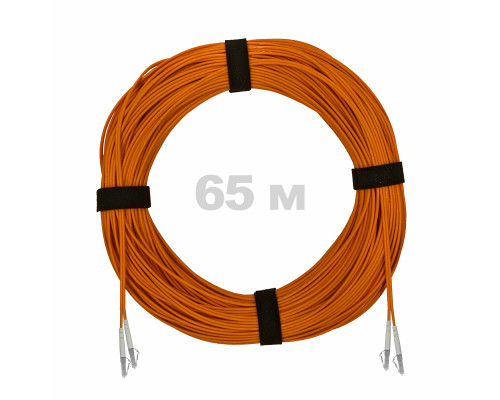 Патч-корд оптический LC/UPC-LC/UPC MM (OM2) 2mm duplex LSZH, 65 м