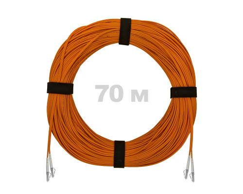 Патч-корд оптический LC/UPC-LC/UPC MM (OM2) 2mm duplex LSZH, 70 м