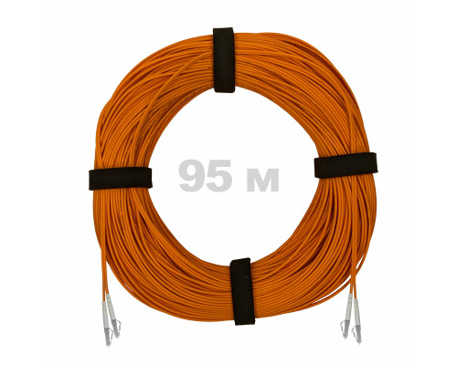 Патч-корд оптический LC/UPC-LC/UPC MM (OM2) 2mm duplex LSZH, 95 м