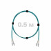 Патч-корд оптический LC/UPC-LC/UPC MM (OM3) 2mm duplex LSZH, 0.5 м
