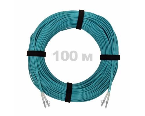 Патч-корд оптический LC/UPC-LC/UPC MM (OM3) 2mm duplex LSZH, 100 м