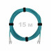 Патч-корд оптический LC/UPC-LC/UPC MM (OM3) 2mm duplex LSZH, 15 м