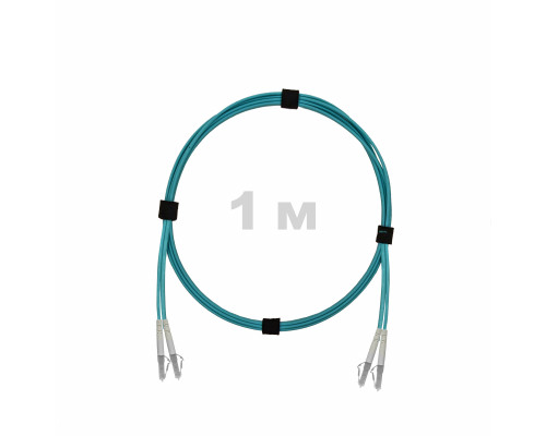 Патч-корд оптический LC/UPC-LC/UPC MM (OM3) 2mm duplex LSZH, 1 м