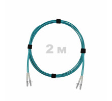 Патч-корд оптический LC/UPC-LC/UPC MM (OM3) 2mm duplex LSZH, 2 м