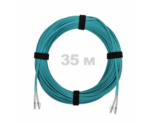 Патч-корд оптический LC/UPC-LC/UPC MM (OM3) 2mm duplex LSZH, 35 м