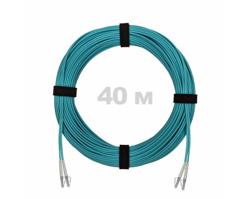 Патч-корд оптический LC/UPC-LC/UPC MM (OM3) 2mm duplex LSZH, 40 м