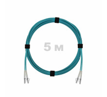 Патч-корд оптический LC/UPC-LC/UPC MM (OM3) 2mm duplex LSZH, 5 м