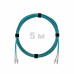 Патч-корд оптический LC/UPC-LC/UPC MM (OM3) 2mm duplex LSZH, 5 м