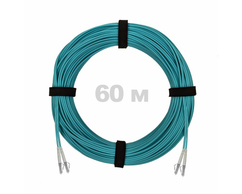 Патч-корд оптический LC/UPC-LC/UPC MM (OM3) 2mm duplex LSZH, 60 м