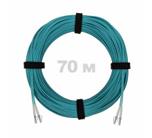 Патч-корд оптический LC/UPC-LC/UPC MM (OM3) 2mm duplex LSZH, 70 м