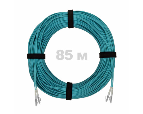 Патч-корд оптический LC/UPC-LC/UPC MM (OM3) 2mm duplex LSZH, 85 м